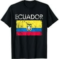thumbnail image 2 of Vintage Ecuador Ecuadorian Flag Pride Gift T-Shirt, 2 of 3