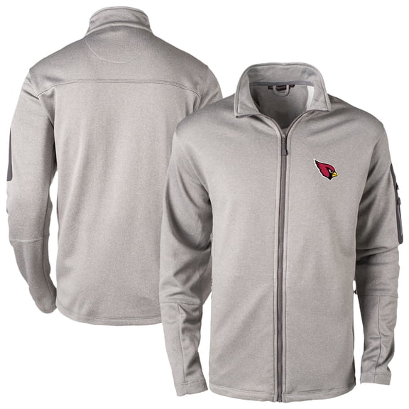 Men's Dunbrooke Heather Gray Arizona Cardinals Full-Zip Fleece Jacket