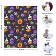 thumbnail image 4 of Cute Halloween Icons Pattern Blanket,Comfortable Soft Flannel Throw Blanket,All Season,Warm Lightweight Blankets for Sofa Bed Couch Living Room Chair,30"x40", 4 of 4