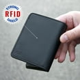 thumbnail image 2 of ASR Federal Black Leather RFID Wallet Police Badge Holder with Removable ID Card Holder, Round, 2 of 8