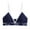 Navy, variant on Women's Athletic Lightly Lined Triangle Bralette