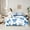 Blue White, variant on Castle Fairy Kawaii Bow Twin Bedding Sets,Dreamy Princess Bow-Tie Bedding Comforter Set