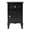 black-1 drawer, variant on UBesGoo Nightstand End Table with 2 Drawer,White Finish