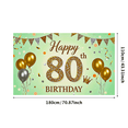 thumbnail image 3 of Glittery 80th Birthday Backdrop Banner with Balloons Stars and Crown Party Decorations for Birthday Party Photography Props and Home Decorations, 3 of 7