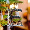 thumbnail image 5 of 26 Letters Christmas Tree Decoration Pendant Christmas Tree Ornaments Personalized DIY Christmas Ornaments Christmas Decoration Xmas Tree Hanging Decor Feature (E), 5 of 7