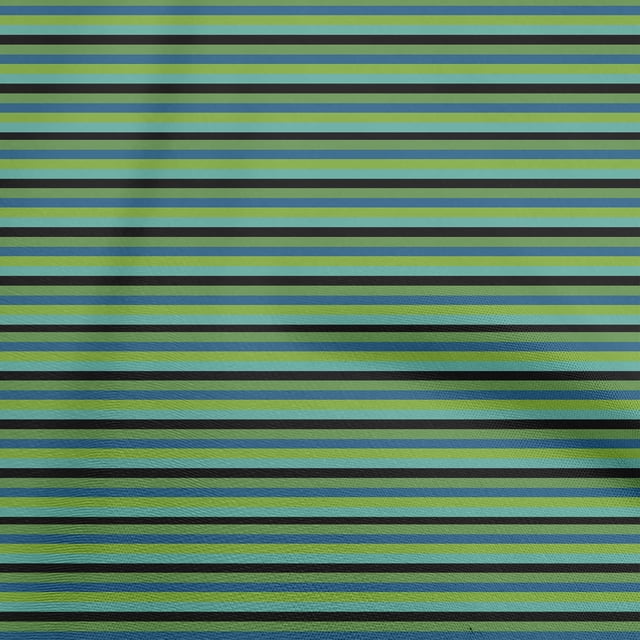 oneOone Tissu Polyester Spandex Vert Rayures Matériel de Robe Tissu Imprimé Tissu au Mètre 56 Pouces de Large