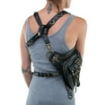 thumbnail image 4 of Bolso de motocicleta para mujer, bolso de motocicleta para mujer, riñonera de PU, bolso de hombro Steampunk, rendimiento comprobado, 4 of 7