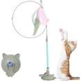 thumbnail image 1 of Meowmastery Toy, 2025 Interactive Cat Teaser Wand with Strong Suction Cup, Indoor Hunting and Chasing Toy for Cats, Exercise and Entertainment for Active Felines (Green), 1 of 7