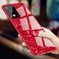 thumbnail image 2 of Glitter Bling Tempered Glass Phone Case For Samsung Galaxy S20 Ultra Marble Cover Hard Shell(Red), 2 of 6