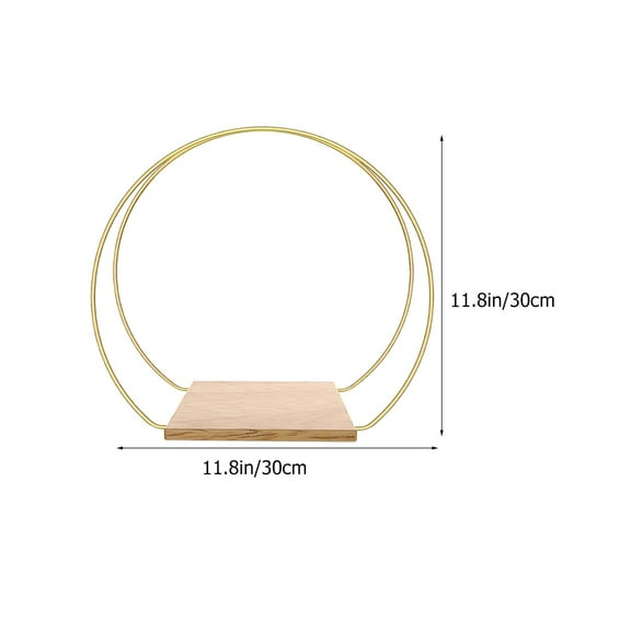 RENACLIPY Floral Hoop Wreath Table Decoration Wedding Centerpiece, Elegant Flower Arrangement for Home and Event, 1 Set
