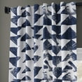 thumbnail image 5 of Triad Indigo Printed Cotton Twill Curtain (1 Panel), Triad Indigo, 50W X 96L, 5 of 6