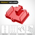 thumbnail image 2 of Nilight Forklift Trailer Hitch Attachment Clamp On Dual Pallet Fork Tow Hitch Adapter Fits 2" Receiver, 6500 lbs Capacity Heavy Duty Forklift Towing Adapter Red, 2 of 9