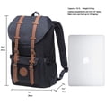 thumbnail image 2 of KAUKKO Laptop Outdoor Backpack, Traveling Rucksack Fits 15.6 Inch Laptop(5-11-BLACK), 2 of 5