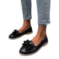 thumbnail image 3 of NOKIO Stylish Women'S Breathable Slip-On Flats Female Dress Shoes Women'S Flats Comfortable Ladies Fashion Solid Leather Bow Decorated Comfort Flat Bottom Casual Shoes, 3 of 9