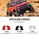 thumbnail image 2 of Bewildely Torre de choque trasera ajustable de aleación de aluminio para 1/24 Axial SCX24 RC pieza de coche RC accesorios de coche piezas de Kits de construcción modelo Negro, 2 of 6