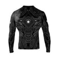 thumbnail image 2 of Raven Fightwear Men's Cybernetic Rash Guard MMA BJJ Red, 2 of 3