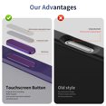 thumbnail image 3 of for iPhone 16 Magnetic Phone Case, Flexible TPU Bumper Hard Translucent Back Slim Protective Case with Touchscreen Button Mag-Safe Charging Support for iPhone 16 Cover, Purple, 3 of 9
