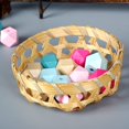 thumbnail image 3 of 20 piezas de cuentas sueltas de madera sin terminar pintadas con forma de bola hexagonal, para proyectos de arte y manualidades de bricolaje y fabricación de joyas, cuentas de madera de colo, 3 of 5