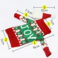 thumbnail image 3 of Leojiow Christmas Wine Bottle Knitted Sweater Covers Set 16X11X2Cm A, 3 of 7