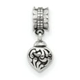 thumbnail image 2 of 925 Sterling Silver Reflections Heart Ash Dangle Bead; for Adults and Teens; for Women and Men, 2 of 4