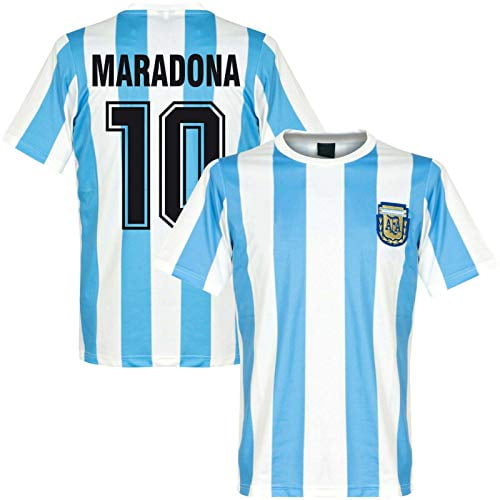 Maradona Argentina Mexico 1986 Retro Soccer Jersey 