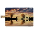 thumbnail image 4 of PKQWTM African Animal Deer Sunset Lake Theme Landscape Book Cover Book Protector Book Sleeve Book Pouch Book Bag 6x9 inch, 4 of 4