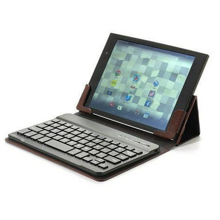 Brown iPad Mini Case and Bluetooth 3.0 Keyboard, Compatible with iPad Mini, LePan Mini and other 8