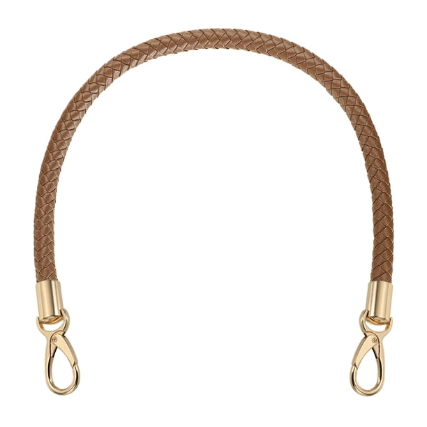 Correa trenzada Uxcell para bolso, mango de repuesto de cuero PU de 21.6 pulgadas para hacer bolso tote y bolso de axila (Marrón café)