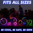 thumbnail image 3 of HLONK LED Bike Lights 2 Pack  Bike Wheels Lights for Boys Accesories for bycicle for Night Riding Battery Powered (Included) - Multicolor, 3 of 6