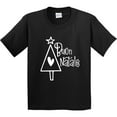 thumbnail image 3 of Inktastic Buon Natale Christmas Tree with Heart and Star Youth T-Shirt, 3 of 5