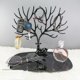 thumbnail image 2 of Soporte para árbol de pájaros, exhibición de joyas, collar, pendientes, pulsera, organizador, torre, color negro, 2 of 2