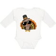 thumbnail image 3 of Inktastic Thanksgiving Turkey Funny Boys or Girls Long Sleeve Baby Bodysuit, 3 of 5