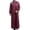 Wine, variant on jjayotai Mens Long Sleeve Tops Clearance Men's Muslim Robe Arab Middle Robe Long Style Long Sleeve Embroidered Standing Neck Pocket Long Shirt Fashion Casual Robe