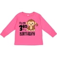 thumbnail image 3 of Inktastic Monkey Its My 3rd Birthday Boys or Girls Long Sleeve Toddler T-Shirt, 3 of 5