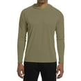 thumbnail image 5 of Men’s Lightweight Long Sleeve Hooded Athletic Shirt, Moisture-Wicking Performance Pullover, Casual Workout Top, 5 of 5