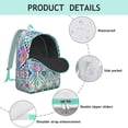 thumbnail image 4 of Vintage Bohemian Print Backpack for Adults, Large Capacity Boho Style Bookbag with Multiple Pockets, School Backpack for Students, Commute, Travel, College, Great Gift Choice, 4 of 5