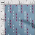 thumbnail image 1 of oneOone Cotton Cambric Fabric Arrow Sign Kasuri Print Fabric BTY 56 Inch Wide, 1 of 4