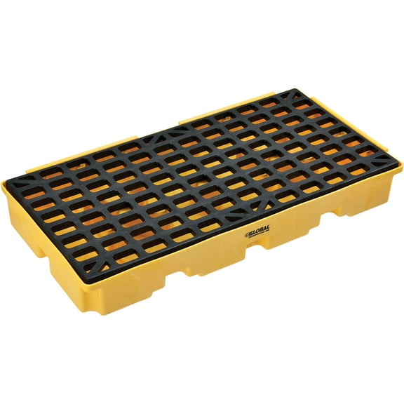 Global Industrial Spill Containment Platform, 2 Drum Capacity