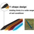 thumbnail image 2 of 20 Pack Tent Pegs Aluminium Alloy Tent Stakes With Drawstring Bag For Outdoor Camping (5 Color Mix), 2 of 4