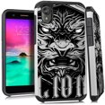 thumbnail image 1 of DALUX Hybrid Slim Phone Case Compatible with Motorola Moto E6 - Stone Lion, 1 of 2
