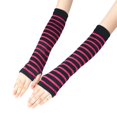 thumbnail image 2 of Resicozy Knit Long Arm Warmers for Women Fingerless Gloves Soft Glove with a Hole in The Thumb Fall Winter Cold Accessories Hot Pink, 2 of 3