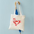 thumbnail image 4 of CafePress - TREBLE MUSIC HEART Tote Bag - Unisex Canvas Tote Bag, Beige, 1-Piece, 4 of 6