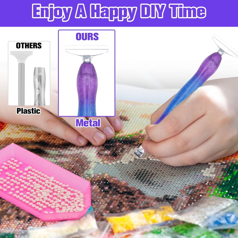 ZYNERY Diamond Painting Tool Kit, 18-Piece, Purple photo 8