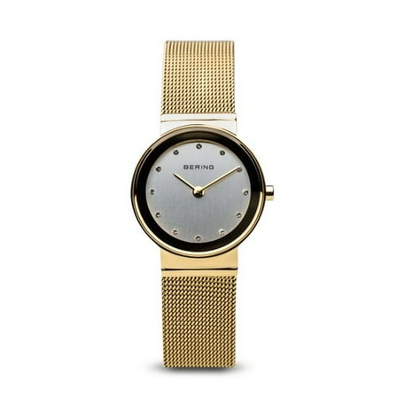 Women's Classic 26mm Gold-Tone Steel Bracelet & Case Quartz White Dial Analog Watch 10126-334