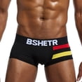 thumbnail image 5 of HUPOM Men'S Underwear Underwear For Men Pack Medium waist Comfort Waist Solid Boxer Briefs Black M, 5 of 8