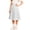 White, variant on SAWOBUUN Girls' Pleated Midi Skirt Casual A Line High Waist Skirt School Uniform Back to School Skirt