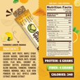 thumbnail image 4 of Organic Real Food Bars (Turmeric Lemon Orange) Grain Free - Paleo Friendly - Non-GMO, Gluten Free, Vegan, Nutrition Bars, Super Food Energy Bars, Ayurvedic & Adaptogen Herb Blend, Healthy Sn, 4 of 5