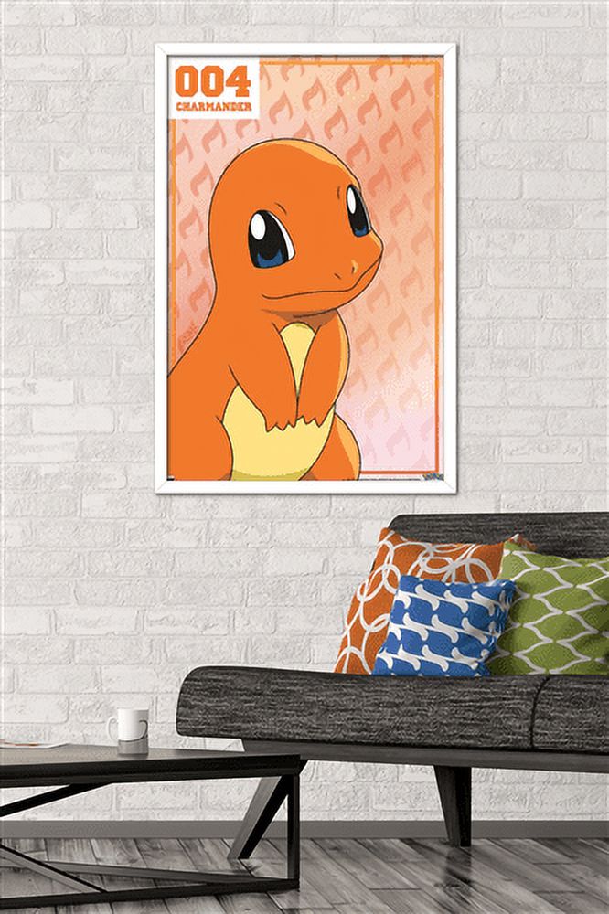 Pokémon - Charmander 004 Wall Poster, 22.375" x 34", Framed
