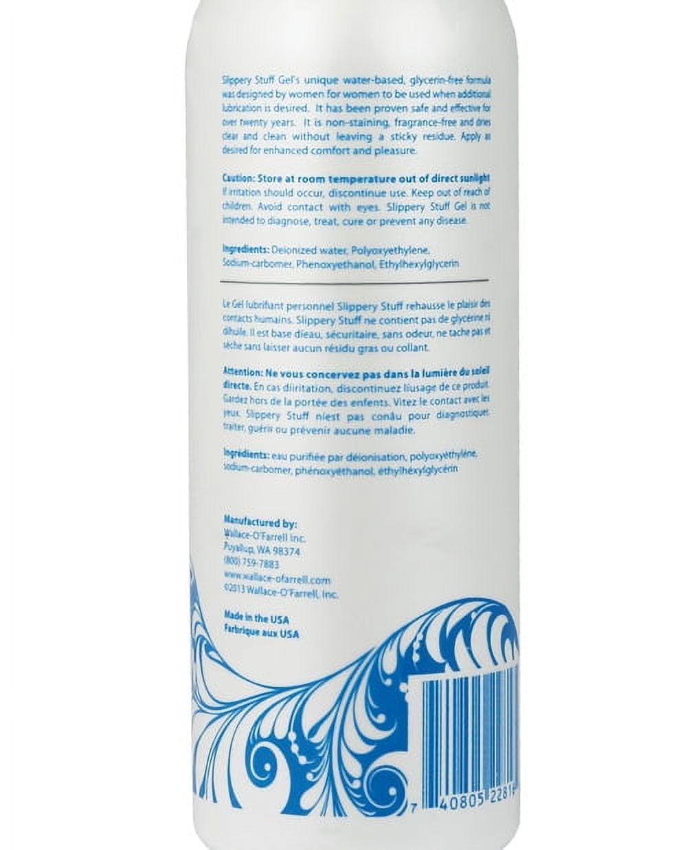 Slippery Stuff Water-based Jelly, 16-oz