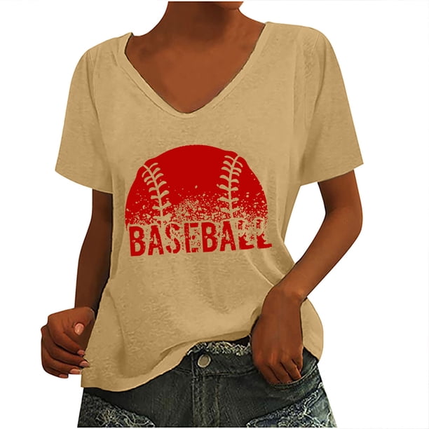 Camiseta sin mangas con cuello en V y estampado informal elegante para mujer OAVQHLG3B Store lin121212